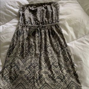 Strapless Aztec Dress
